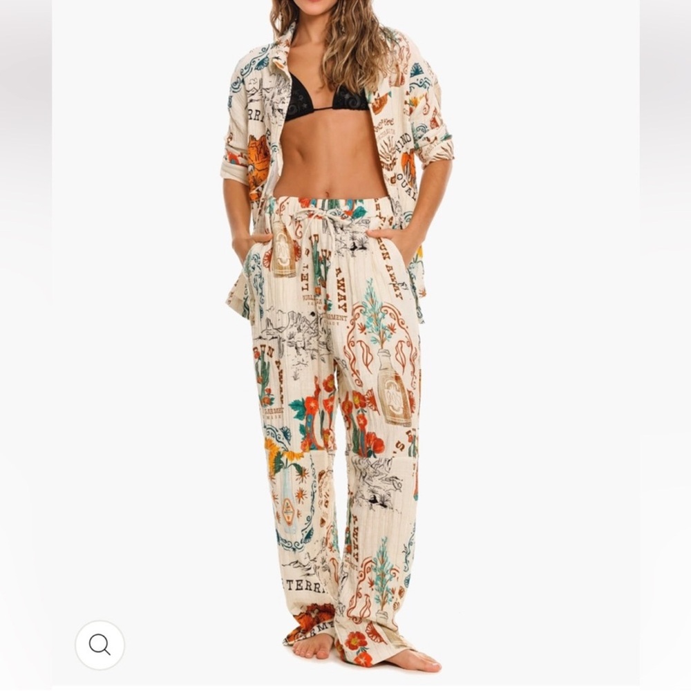 NWT Agua Bendita Frank Nopal Pants - Picture 7 of 10